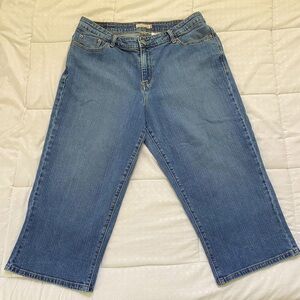 LEVIS 515 WIDE LEG CROPPED JEANS